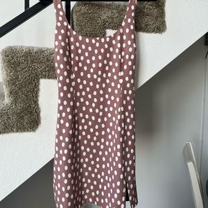 Abercrombie mini polka dot dress with matching scrunchie